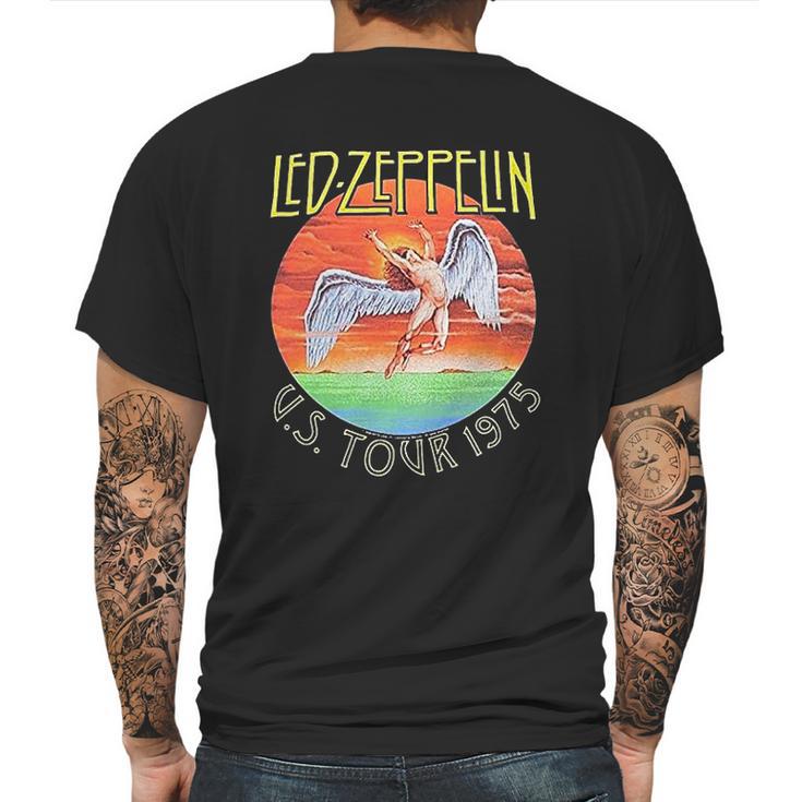 Bravado Led Zeppelin Usa Concert Tour 1975 Mens Back Print T-shirt