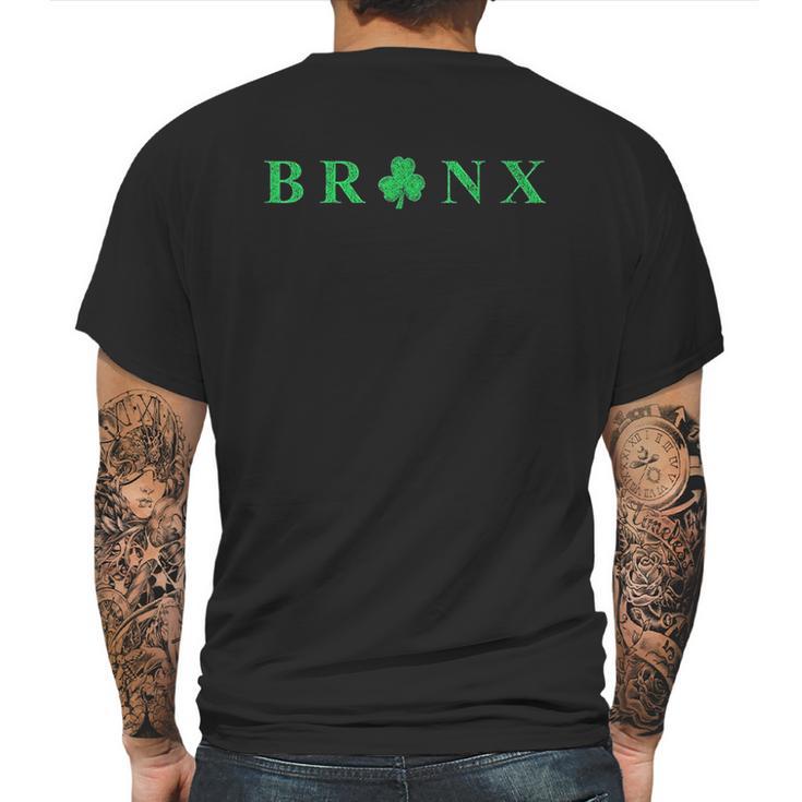 Bronx New York St Patricks Day Irish Shamrock Mens Back Print T-shirt