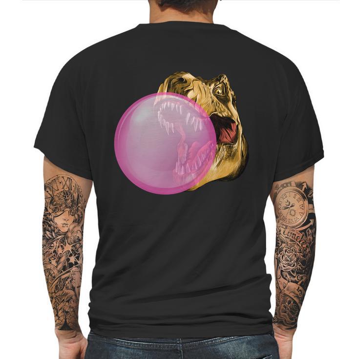 Bubble Gum T-Rex Mens Back Print T-shirt