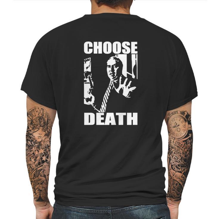 Budd Dwyer Choose Death Mens Back Print T-shirt