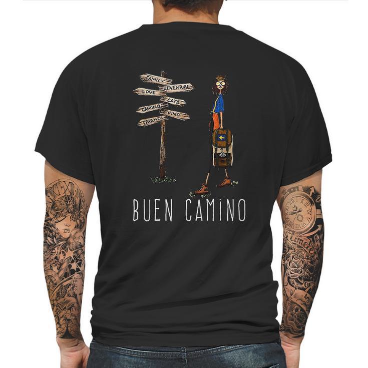 Buen Camino De Santiago Pilgrim Hiking Way Of St James Mens Back Print T-shirt