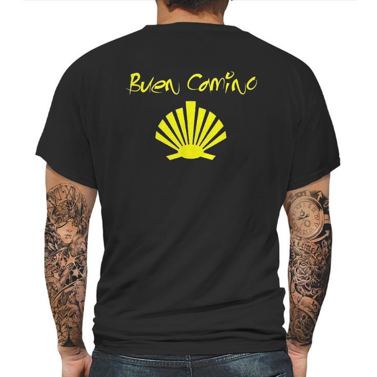 Buen Camino Santiago Mens Back Print T-shirt