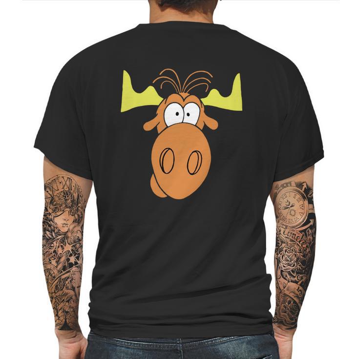 Bullwinkle The Moose Mens Back Print T-shirt