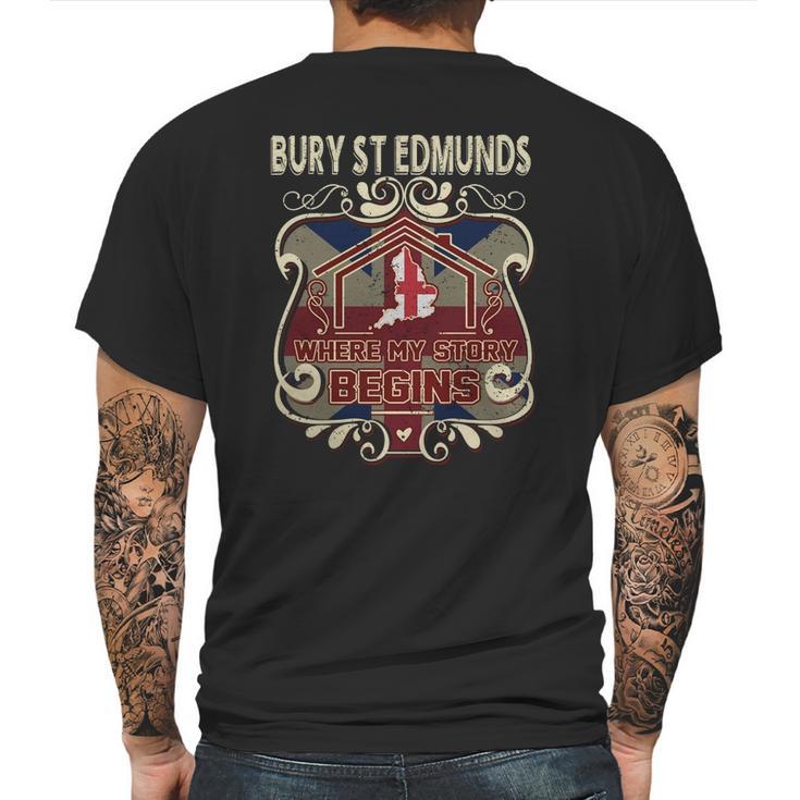 Bury St Edmunds -England1 Mens Back Print T-shirt