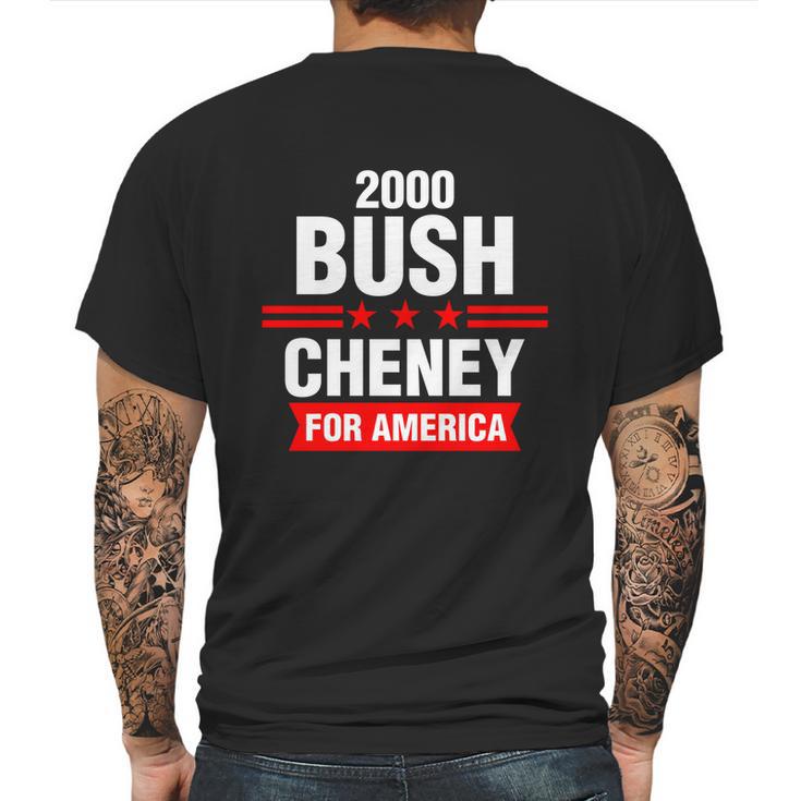 Bush Cheney 2000 Election Campaign Gift Mens Back Print T-shirt