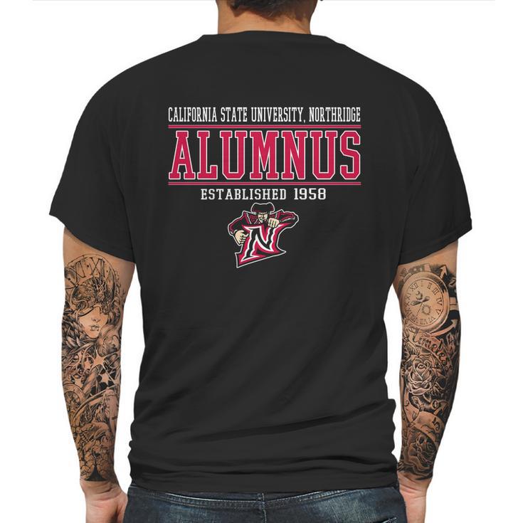 California State University Northridge  Alumnus Mens Back Print T-shirt