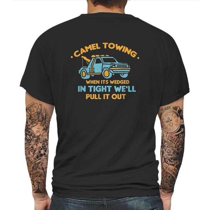 Camel Towing  Successfully Pulling Out Mens Back Print T-shirt