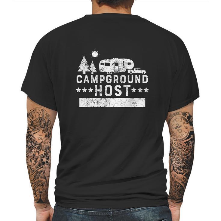 Campground HostCamp Host Mens Back Print T-shirt