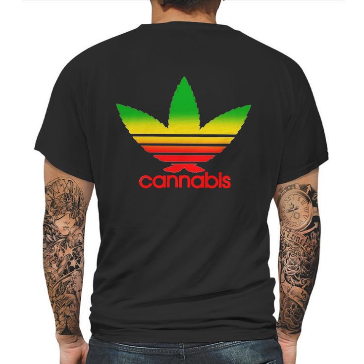 Cannabis T-Shirt Mens Back Print T-shirt