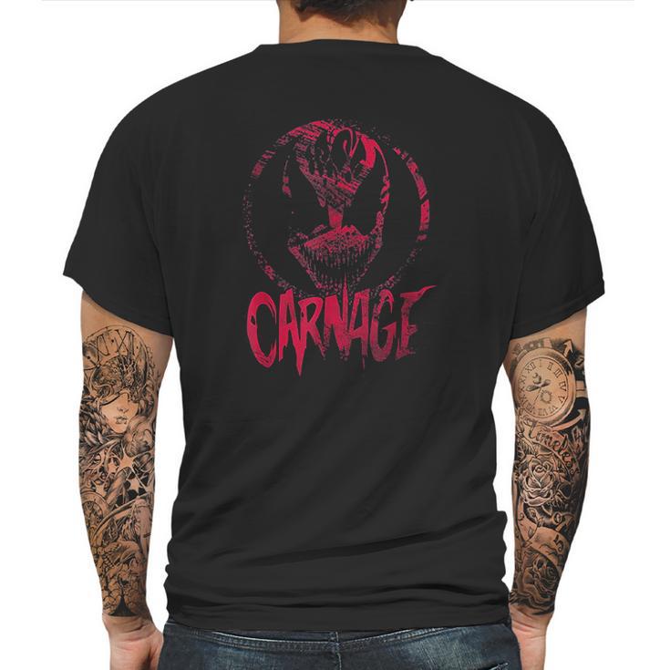 Carnage Single Coated Red Painted Face Logo Graphic Mens Back Print T-shirt