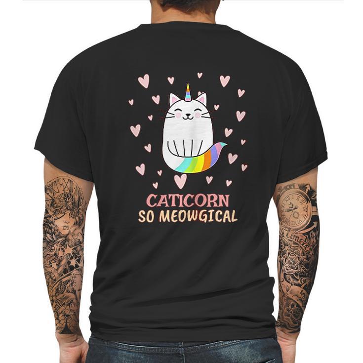 Caticorn So Meowgical Mens Back Print T-shirt