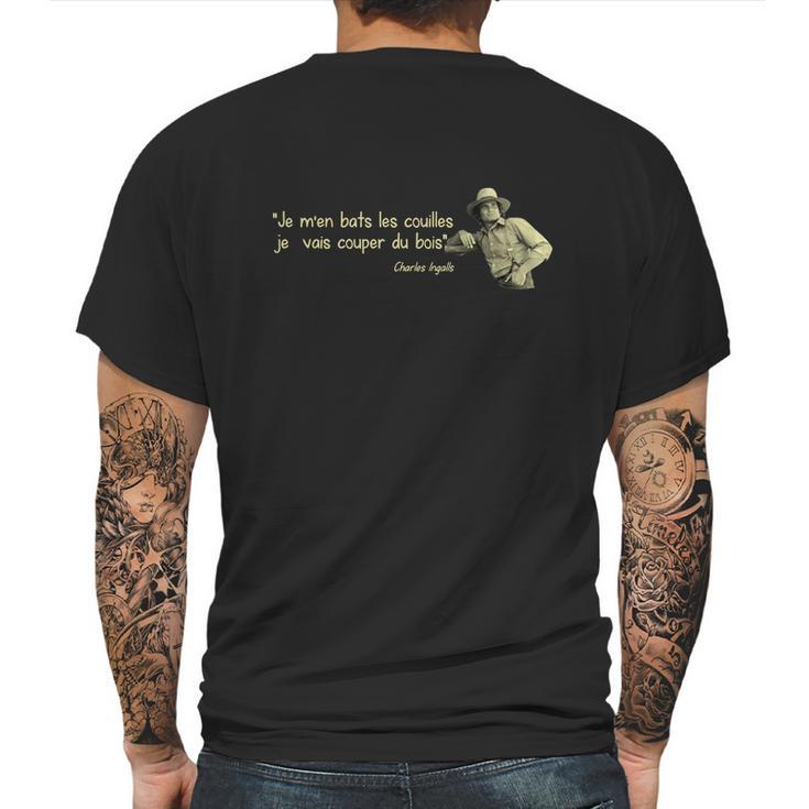 Charles Ingalls Mens Back Print T-shirt