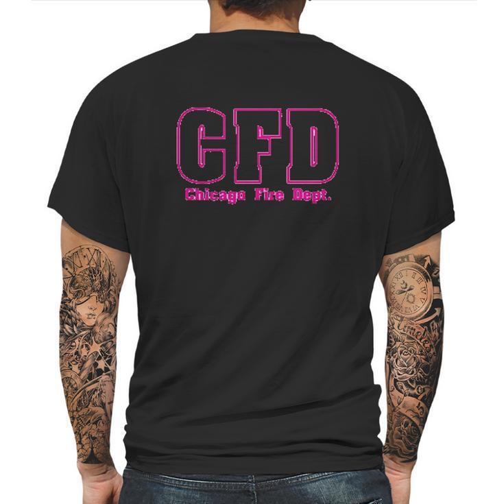 Chicago Fire Department Mens Back Print T-shirt