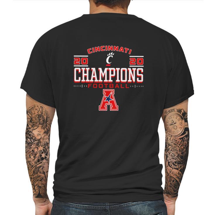 Cincinnati Bearcats 2020 Aac Football Champions Mens Back Print T-shirt