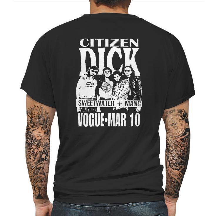 Citizen Dick Sweetwater Mang Mens Back Print T-shirt