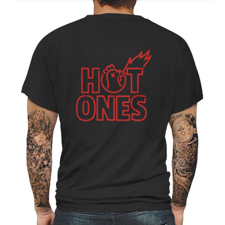 Classic Hot Ones Text Art Mens Back Print T-shirt