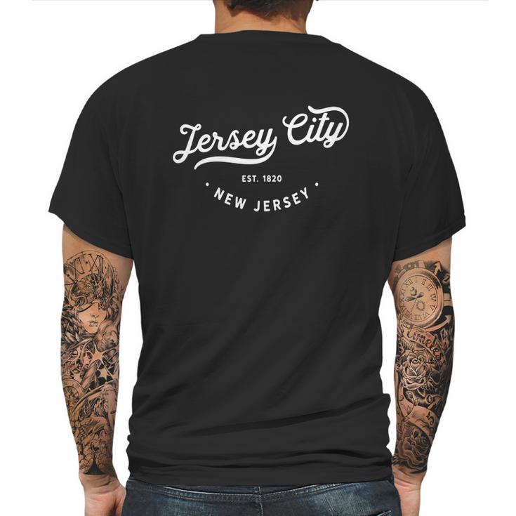 Classic Retro Vintage Jersey City New Jersey Mens Back Print T-shirt