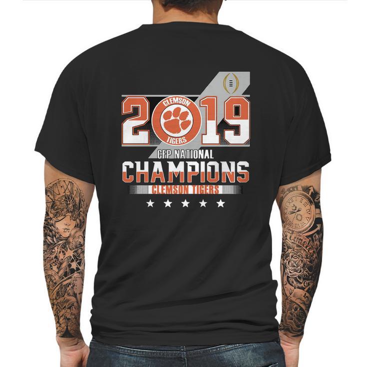 Clemson Tiger 2019 Cfp National Champions Mens Back Print T-shirt