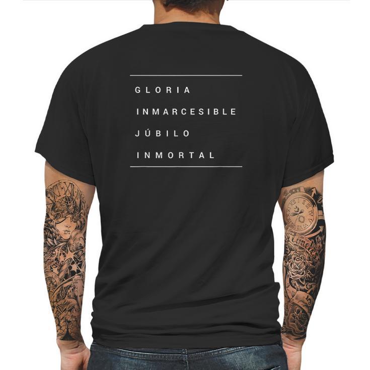 Colombia Gloria Inmarcesible Himno Art Mens Back Print T-shirt