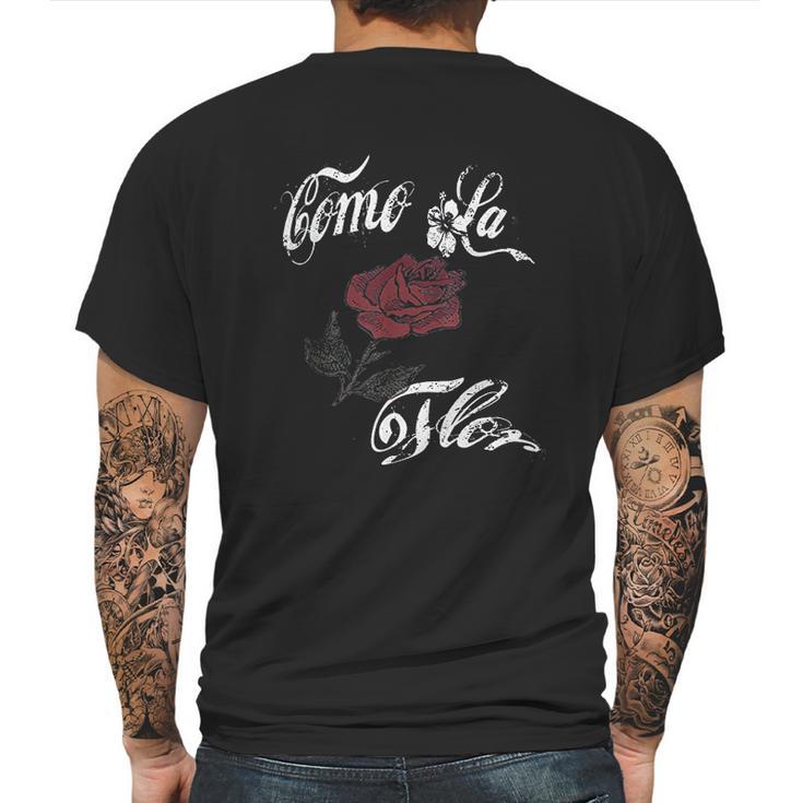 Como La Flor Gift Mens Back Print T-shirt