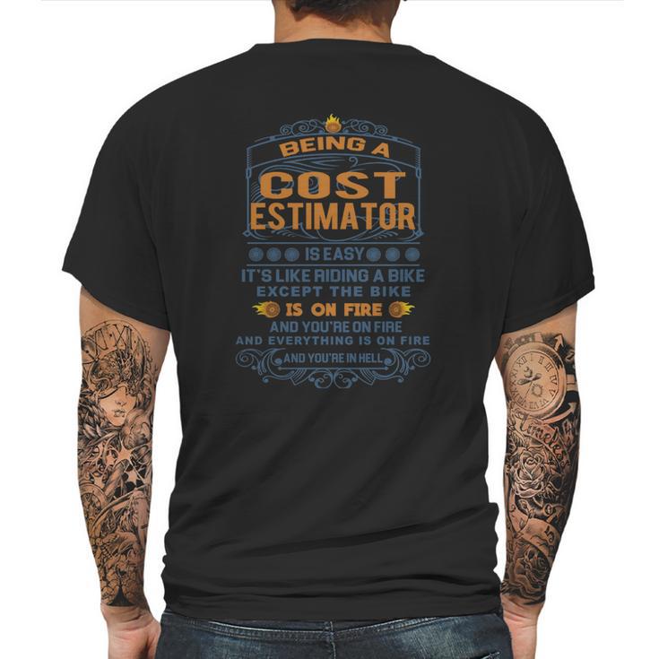 Cost Estimator Frideabike Mens Back Print T-shirt