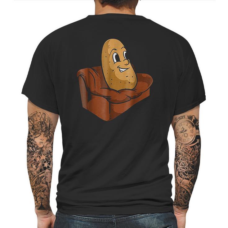 Couch Potato Funny Potato Television Sofa Cool Mens Back Print T-shirt