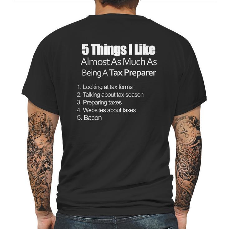 Cpa Accountant Tax Preparer Season Bacon Mens Back Print T-shirt