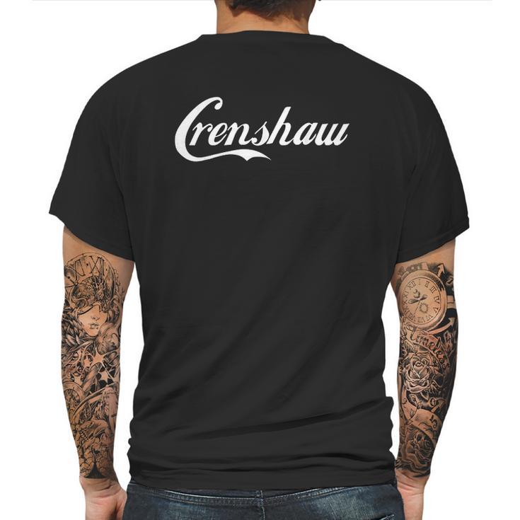 Crenshaw Simple White Text Design Mens Back Print T-shirt