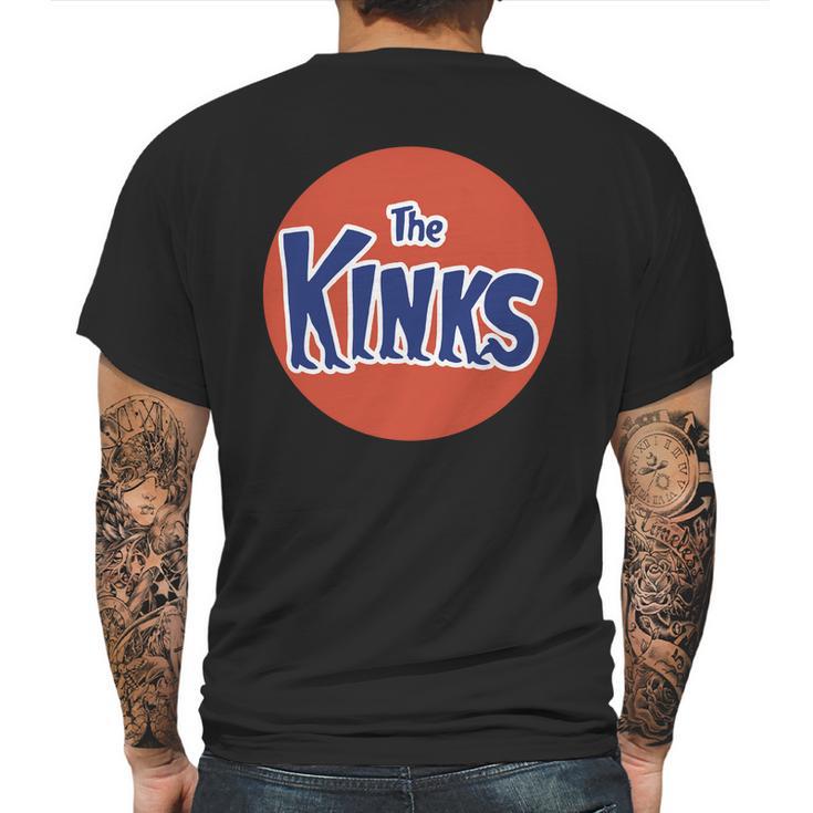 Crystal-Mens-The-Kinks-Orange-Button-Organic-Cotton-Design-T-Shirt Mens Back Print T-shirt