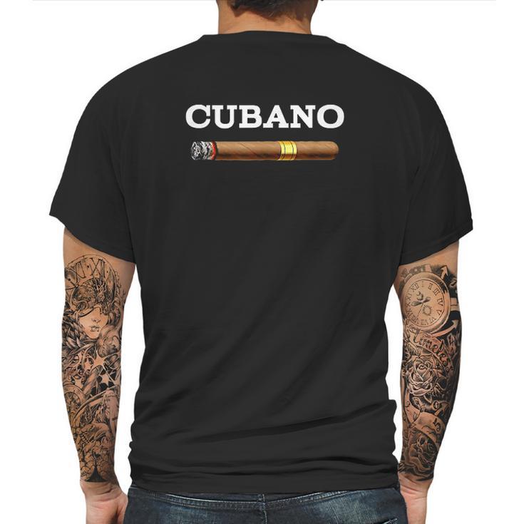 Cuban Cigar Cubano Smoking Tobacco Gift For Smoker Mens Back Print T-shirt