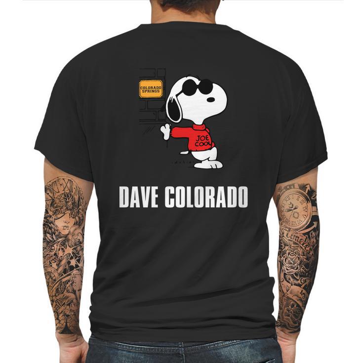 Custom - Dave Colorado Mens Back Print T-shirt