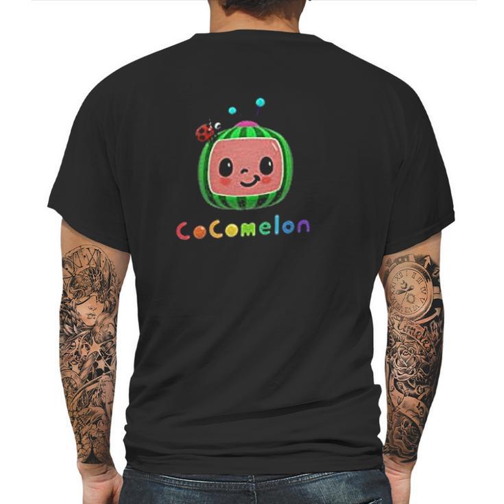 Cute Cocomelon Art Mens Back Print T-shirt