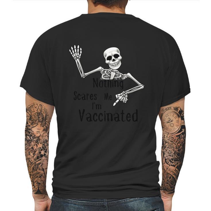 Cute Halloween Funny Halloween Day Halloween Skeleton Fully Vaccinated Hal Mens Back Print T-shirt