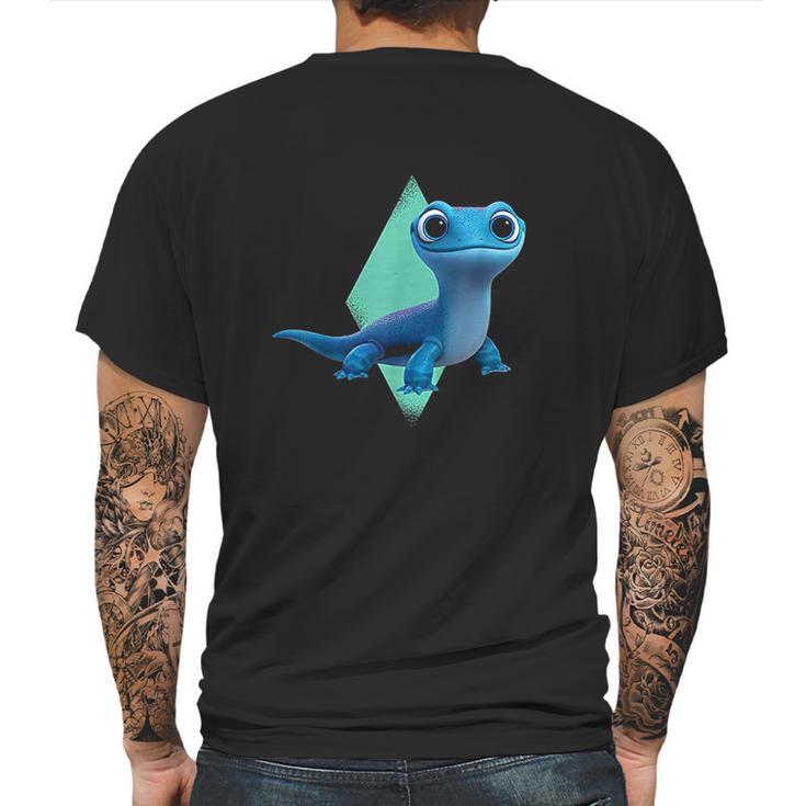 Cute Salamander Bruni Mens Back Print T-shirt