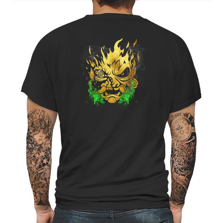 Cyberpunk 2077 Samurai Gold Mens Back Print T-shirt