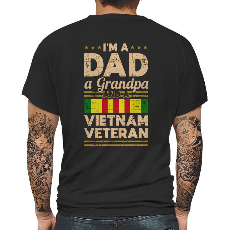 Dad Grandpa Vietnam Veteran Vintage Gift Mens Gift Great Gift Graphic Design Printed Casual Daily Basic Mens Back Print T-shirt