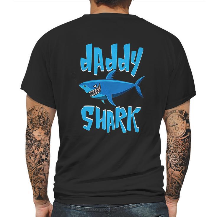 Daddy Shark Cute Papa Loves Sharks Mens Back Print T-shirt