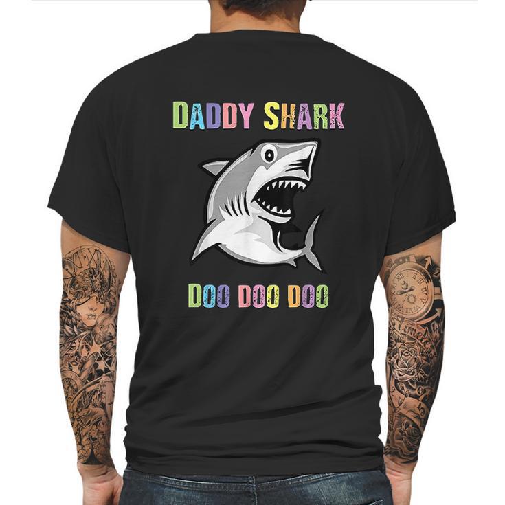 Daddy Shark Doo Doo For Fathers Day Him Dad Grandpa Mens Back Print T-shirt