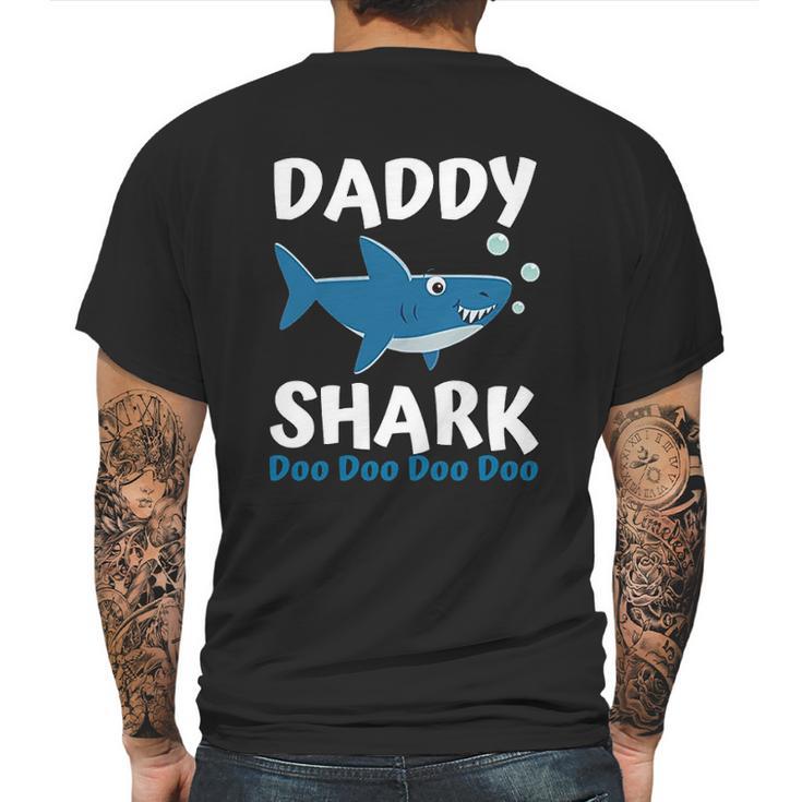 Daddy Shark Doo Doo Long Sleeve Family Shark Mens Back Print T-shirt