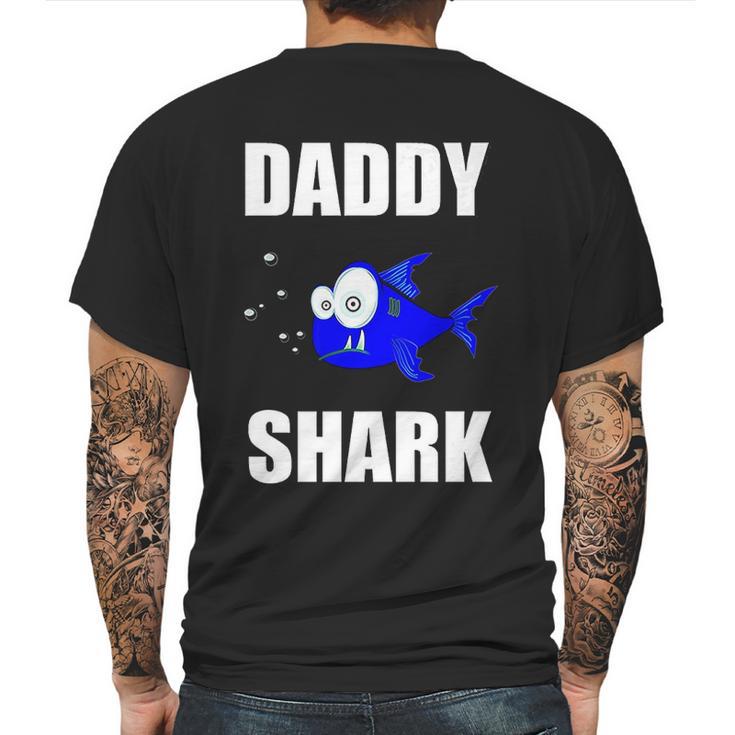 Daddy Shark Gift From Family Mens Back Print T-shirt