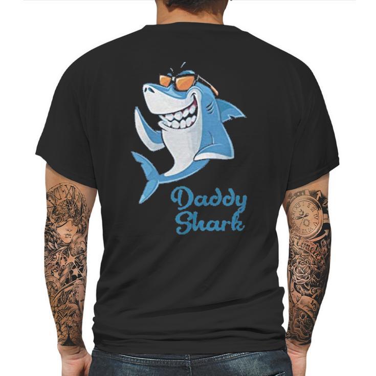 Daddy Shark Gift Fathers Day Mens Back Print T-shirt