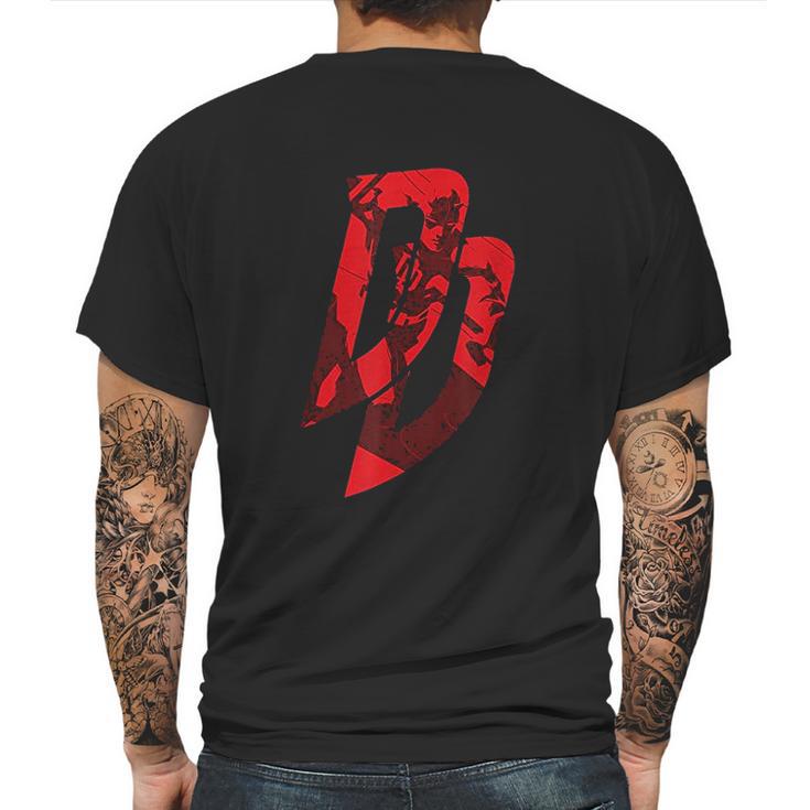 Daredevil Logo Mens Back Print T-shirt