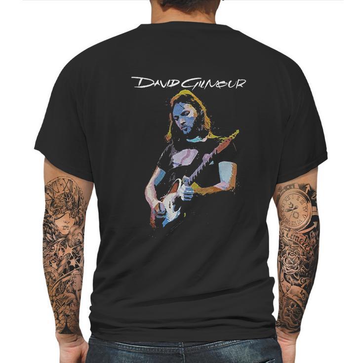 David Gilmour Guitar Mens Back Print T-shirt