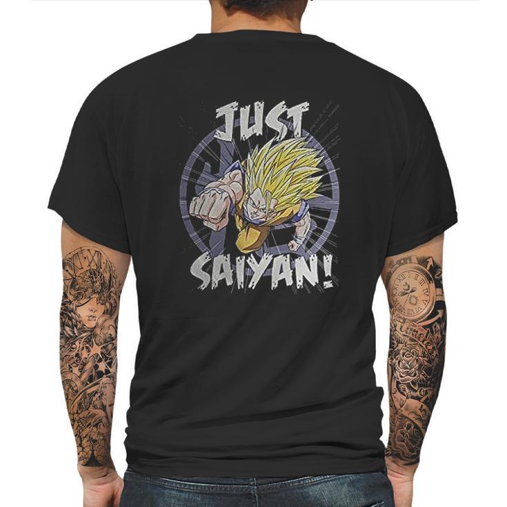 Dbz Just Saiyan Mens Back Print T-shirt