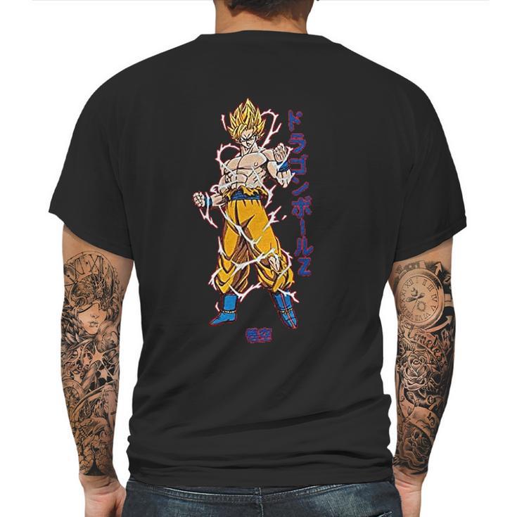 Dbz Super Saiyan Goku Mens Back Print T-shirt