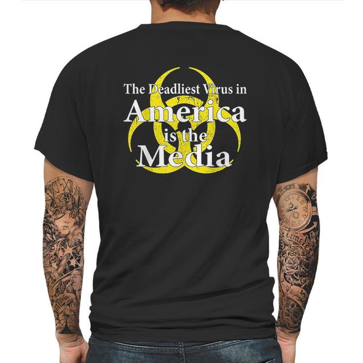 The Deadliest Virus In America Mens Back Print T-shirt