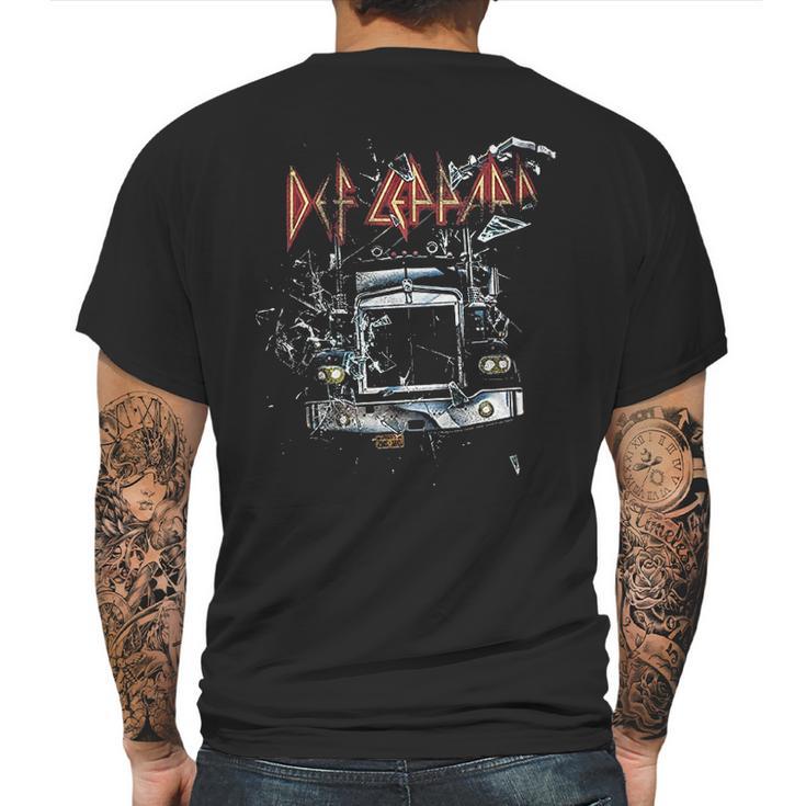 Def Leppard 80S Heavy Metal Band Rock N Roll Through The Glass Mens Back Print T-shirt