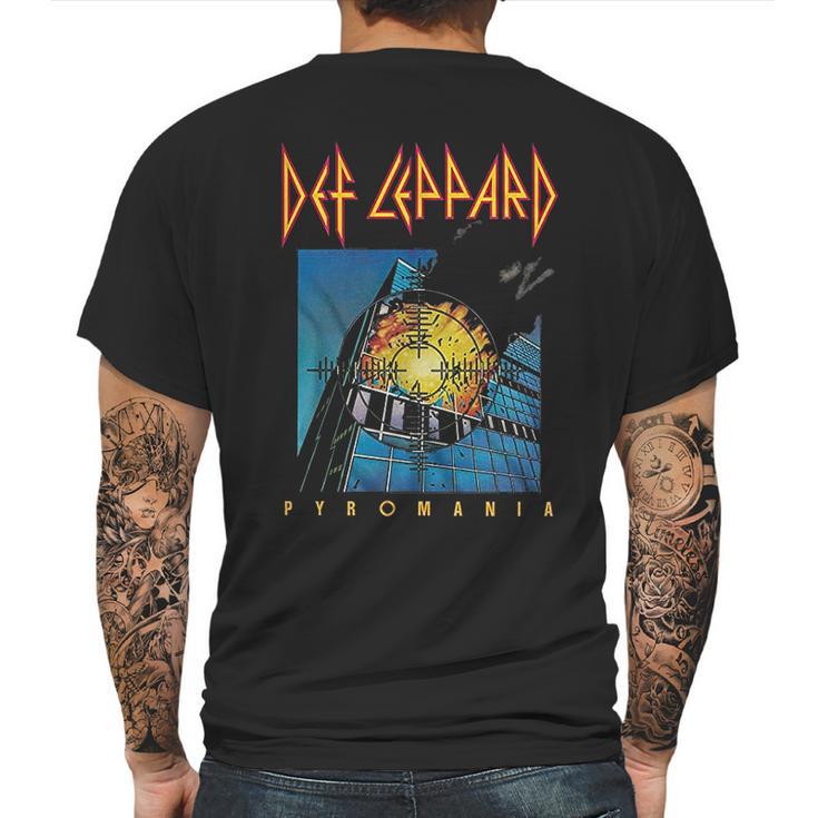 Def Leppard Pyromania 80S Heavy Hair Metal Band Rock And Roll Mens Back Print T-shirt