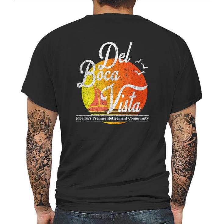 Del Boca Vista Retirement Funny Mens Back Print T-shirt