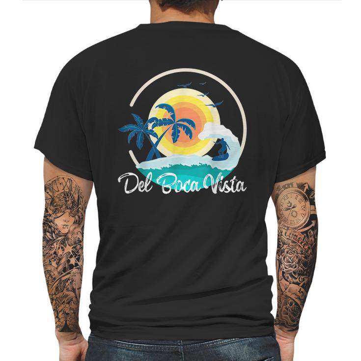 Del Boca Vista Retro Retirement Florida Mens Back Print T-shirt